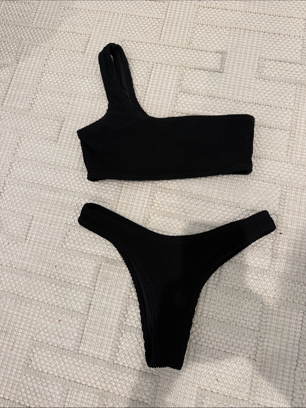 Koana Swim Black One Shoulder Bikini